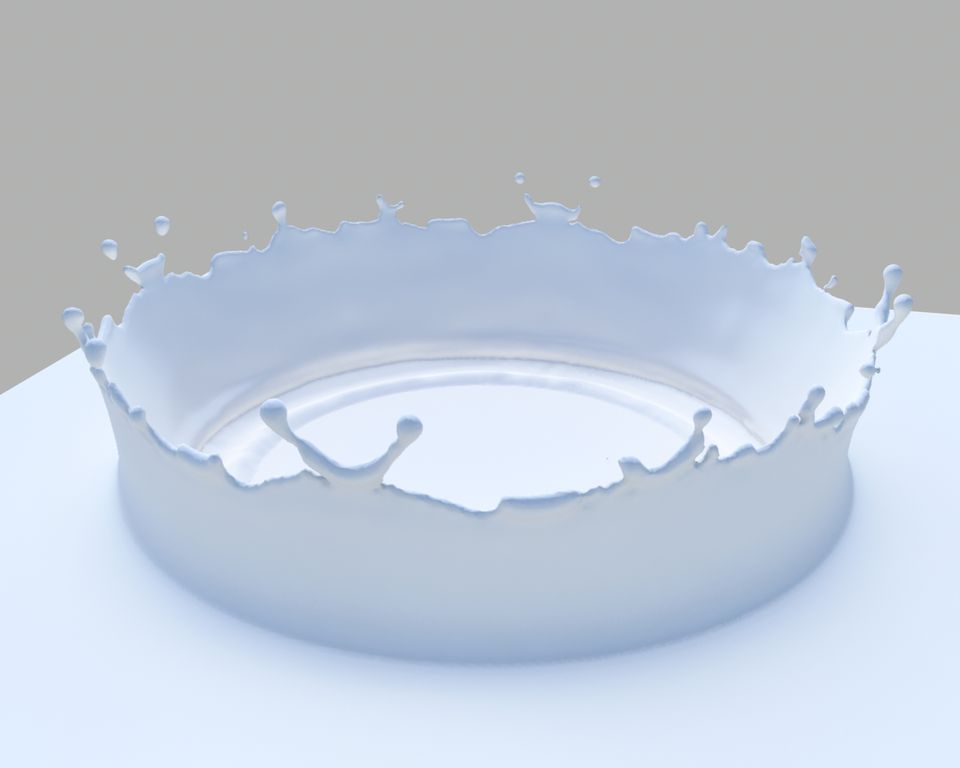 Crown formation under milk droplet impact
